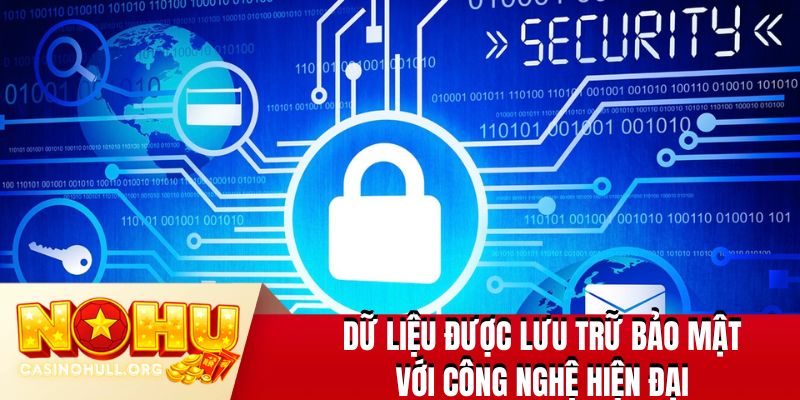 Dữ liệu được lưu trữ bảo mật với công nghệ hiện đại
